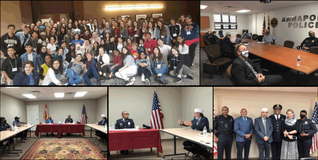 Participants in the event and representatives from the Annapolis Police Department and CECF
